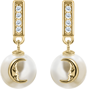 Jacques Lemans  SE-O177F Damen Ohrstecker Ohrringe Sterlingsilber vergoldet